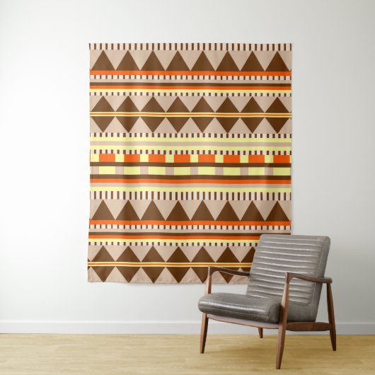 Geometrisch patroon wandkleed (In situ)