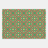 Geometrisch Patroon Wrapping Papier Flat Sheet Set Inpakpapier Vel (Voorkant 2)