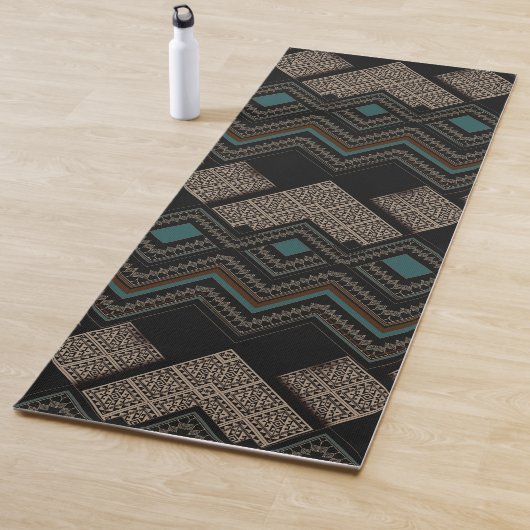 Geometrisch patroon yogamat (In situ)