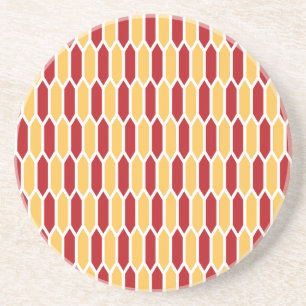 Geometrisch patroon zandsteen onderzetter
