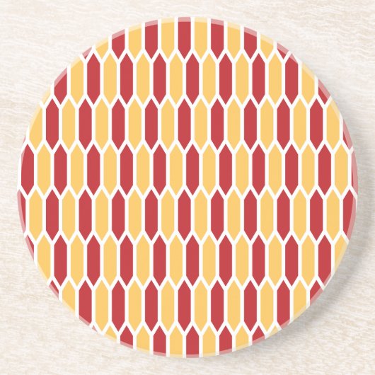 Geometrisch patroon zandsteen onderzetter (Voorkant)