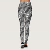 Geometrisch, Patroon, zwart en wit Leggings (Achterkant)