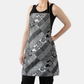 Geometrisch, Patroon, zwart en wit Schort (Insitu)