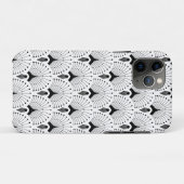 Geometrisch patroon zwart-wit art-deco Case-Mate iPhone case (Achterkant (horizontaal))