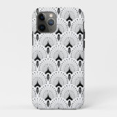 Geometrisch patroon zwart-wit art-deco Case-Mate iPhone case (Achterkant)