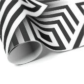 Geometrisch patroon. Zwart-wit. Vierkantjes en st Cadeaupapier (Rol Hoek)