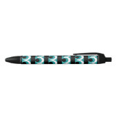 Geometrisch patroon zwarte inkt pen (Bovenkant)