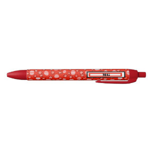 Geometrisch patroon zwarte inkt pen