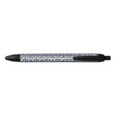 Geometrisch patroon zwarte inkt pen (Achterkant)