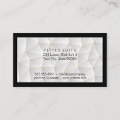 Geometrisch patroon | Zwarte rand Visitekaartje (Achterkant)