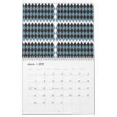 Geometrisch patroonkalendar | Modern minimalistisc Kalender (Mar 2027)