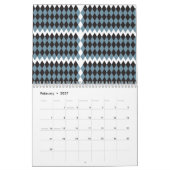 Geometrisch patroonkalendar | Modern minimalistisc Kalender (Feb 2027)