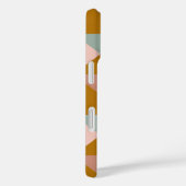 Geometrisch patroonontwerp in een aardepaaskleur Case-Mate iPhone case (Achterkant / Rechts)