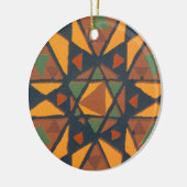 Geometrisch patroonOrnament Keramisch Ornament (Links)