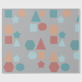 Geometrisch patroonpapier cadeaupapier (Vlak)