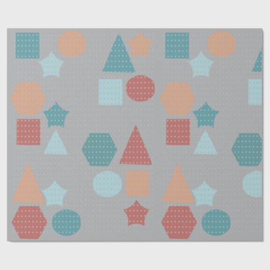 Geometrisch patroonpapier cadeaupapier (Vlak)