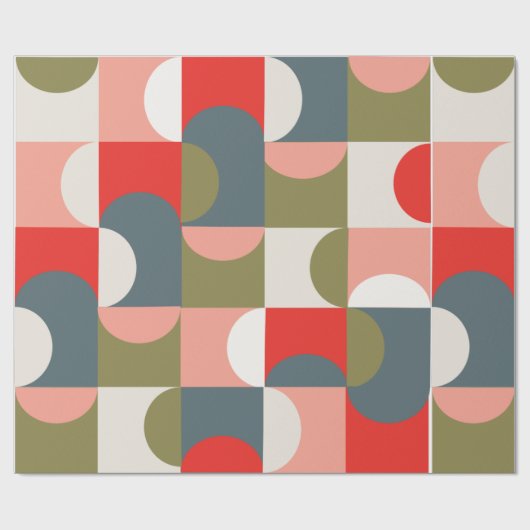 Geometrisch patroonpapier cadeaupapier (Vlak)