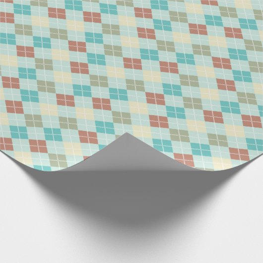 Geometrisch patroonplaat van pasta cadeaupapier (Hoek)