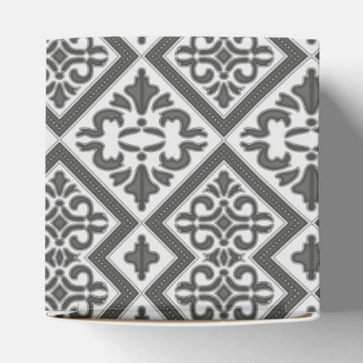 geometrisch patroonrooster bedankdoosjes (Bovenkant)