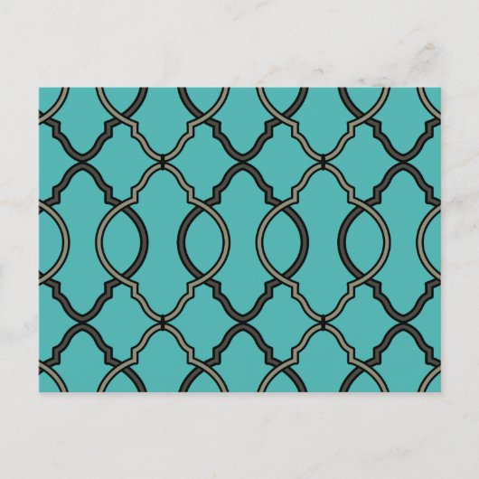 geometrisch patroonrooster briefkaart (Voorkant)