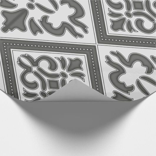 geometrisch patroonrooster cadeaupapier (Hoek)