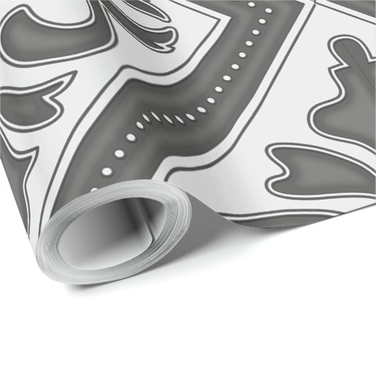 geometrisch patroonrooster cadeaupapier (Rol Hoek)