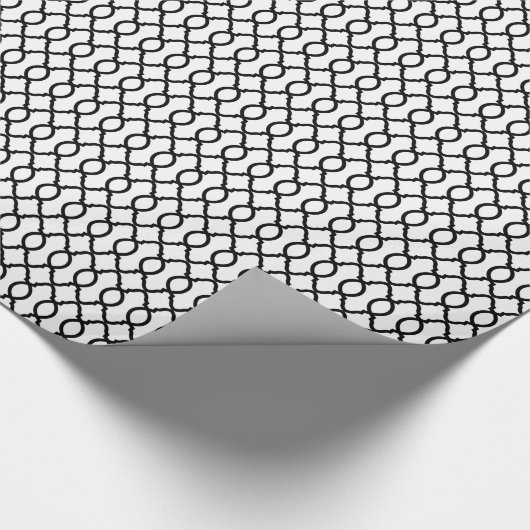 geometrisch patroonrooster cadeaupapier (Hoek)