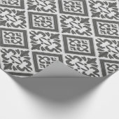 geometrisch patroonrooster cadeaupapier (Hoek)