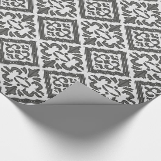 geometrisch patroonrooster cadeaupapier (Hoek)