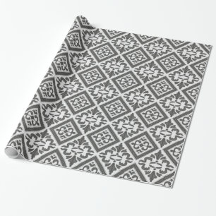 geometrisch patroonrooster cadeaupapier