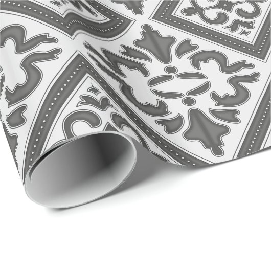 geometrisch patroonrooster cadeaupapier (Rol Hoek)