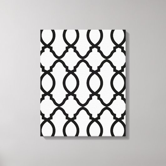 geometrisch patroonrooster canvas afdruk (Voorkant)