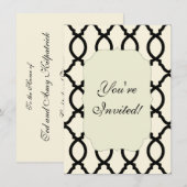 geometrisch patroonrooster kaart (Voorkant / Achterkant)