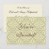 geometrisch patroonrooster kaart (Voorkant / Achterkant)