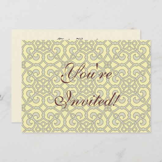 geometrisch patroonrooster kaart (Voorkant / Achterkant)