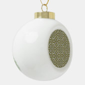 geometrisch patroonrooster keramische bal ornament (Links)
