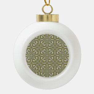 geometrisch patroonrooster keramische bal ornament