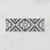 geometrisch patroonrooster mini visitekaartje (Achterkant)
