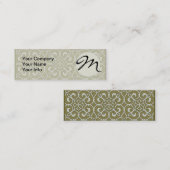 geometrisch patroonrooster mini visitekaartje (Voorkant / Achterkant)