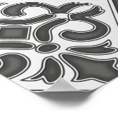 geometrisch patroonrooster poster (Hoek)