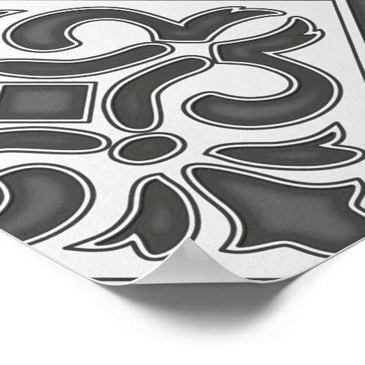 geometrisch patroonrooster poster (Hoek)