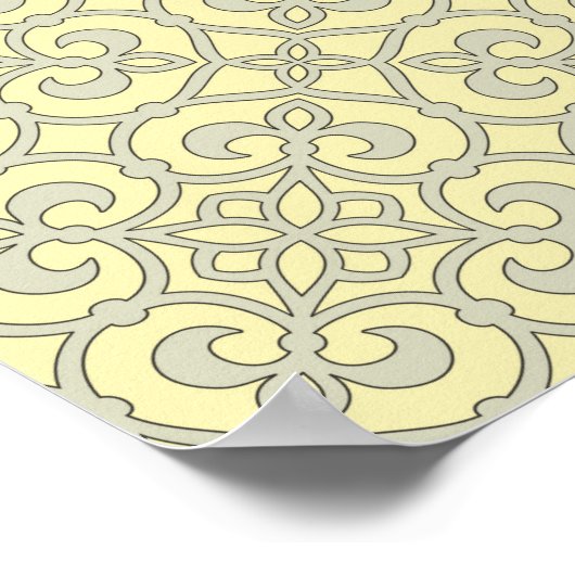 geometrisch patroonrooster poster (Hoek)