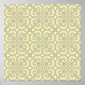 geometrisch patroonrooster poster (Voorkant)