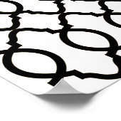 geometrisch patroonrooster poster (Hoek)