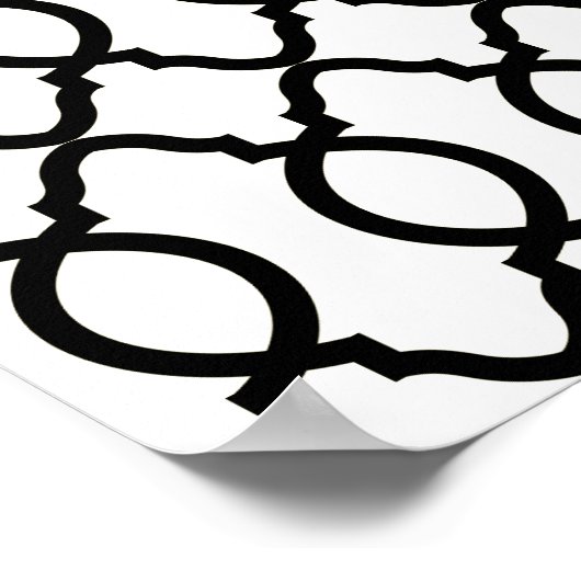 geometrisch patroonrooster poster (Hoek)