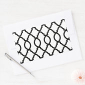 geometrisch patroonrooster rechthoekige sticker (Envelop)