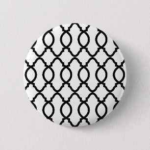 geometrisch patroonrooster ronde button 5,7 cm