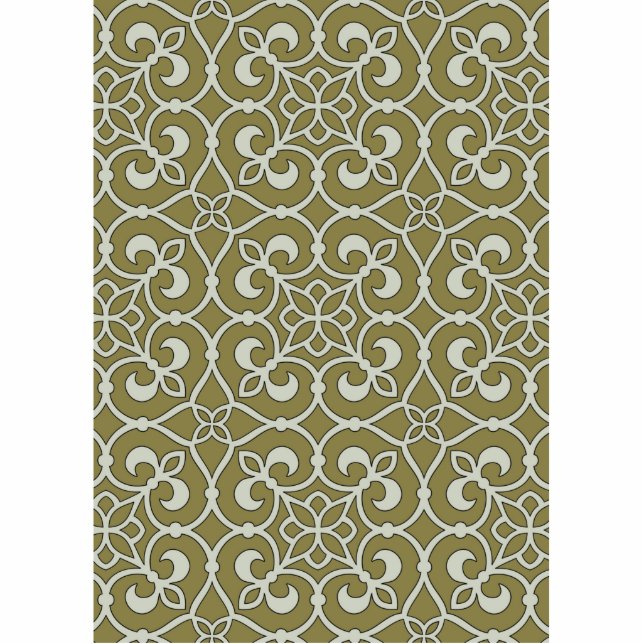 geometrisch patroonrooster staand fotobeeldje  (Voorkant)