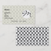 geometrisch patroonrooster visitekaartje (Voorkant / Achterkant)