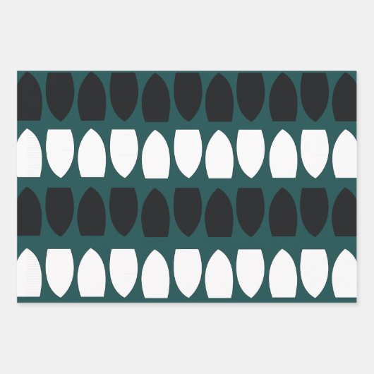 Geometrisch patroonschilfers Festief Inpakpapier Vel (Voorkant 3)